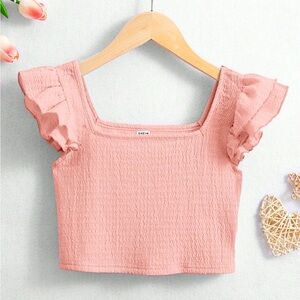 Girls Pink Top-Size Med/9